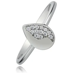 Balia Damen Ring aus 333 Weißgold mit Zirkonia Gr.58 BGR013W58