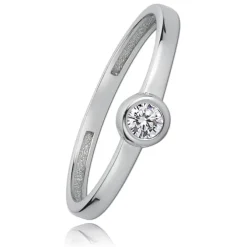 Balia Damen Ring aus 333 Weißgold mit Zirkonia Gr.58 BGR006W58