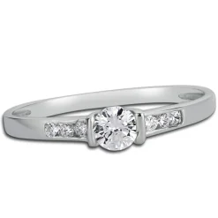 Balia Damen Ring aus 333 Weißgold mit Zirkonia Gr.58 BGR005W58