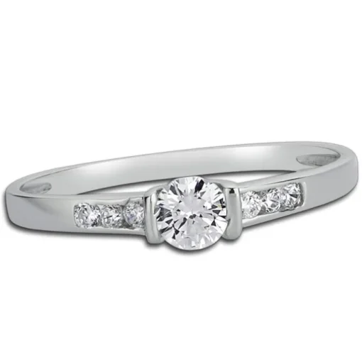 Balia Damen Ring aus 333 Weißgold mit Zirkonia Gr.58 BGR005W58