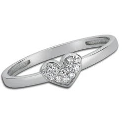 Balia Damen Ring aus 333 Weißgold mit Zirkonia Gr.54 BGR009W54