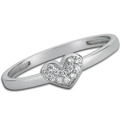 Balia Damen Ring aus 333 Weißgold mit Zirkonia Gr.58 BGR009W58