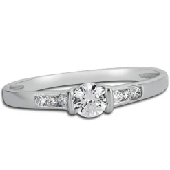 Balia Damen Ring aus 333 Weißgold mit Zirkonia Gr.56 BGR005W56