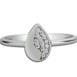 Balia Damen Ring aus 333 Weißgold mit Zirkonia Gr.58 BGR013W58
