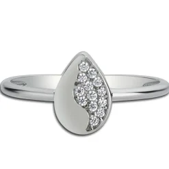 Balia Damen Ring aus 333 Weißgold mit Zirkonia Gr.54 BGR013W54