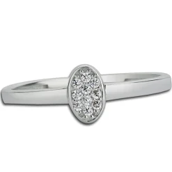 Balia Damen Ring aus 333 Weißgold mit Zirkonia Gr.54 BGR001W54
