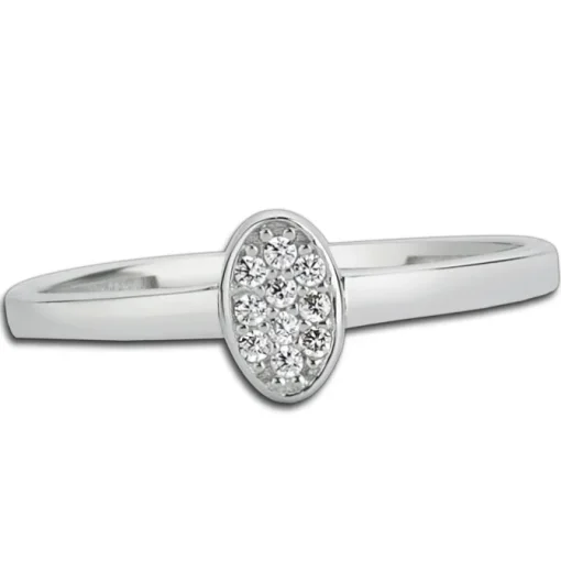 Balia Damen Ring aus 333 Weißgold mit Zirkonia Gr.56 BGR001W56