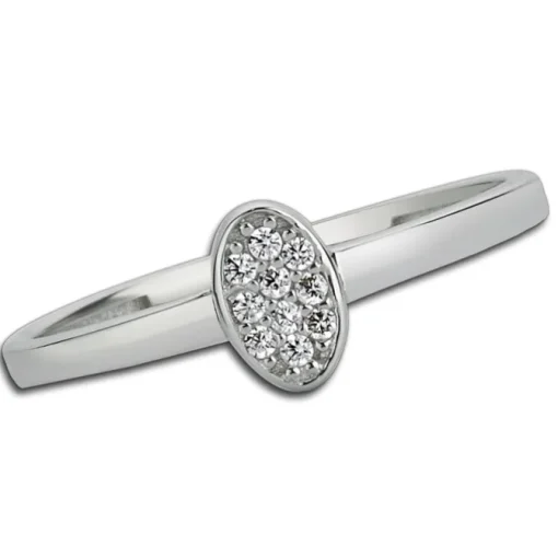 Balia Damen Ring aus 333 Weißgold mit Zirkonia Gr.60 BGR001W60