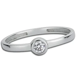 Balia Damen Ring aus 333 Weißgold mit Zirkonia Gr.54 BGR006W54