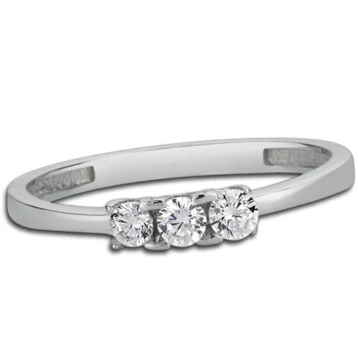 Balia Damen Ring aus 333 Weißgold mit Zirkonia Gr.58 BGR002W58