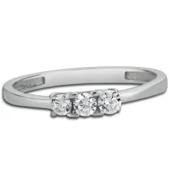 Balia Damen Ring aus 333 Weißgold mit Zirkonia Gr.54 BGR002W54
