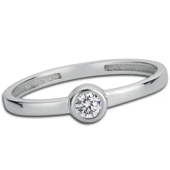 Balia Damen Ring aus 333 Weißgold mit Zirkonia Gr.58 BGR006W58