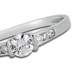 Balia Damen Ring aus 333 Weißgold mit Zirkonia Gr.58 BGR005W58