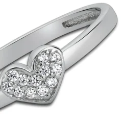 Balia Damen Ring aus 333 Weißgold mit Zirkonia Gr.54 BGR009W54