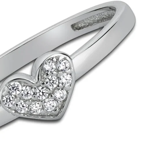 Balia Damen Ring aus 333 Weißgold mit Zirkonia Gr.58 BGR009W58