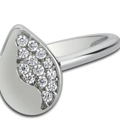 Balia Damen Ring aus 333 Weißgold mit Zirkonia Gr.58 BGR013W58