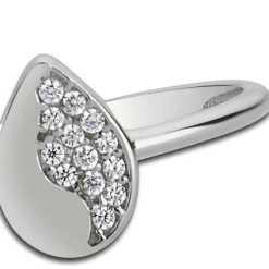 Balia Damen Ring aus 333 Weißgold mit Zirkonia Gr.54 BGR013W54