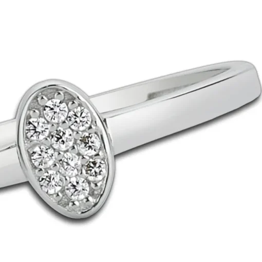 Balia Damen Ring aus 333 Weißgold mit Zirkonia Gr.56 BGR001W56