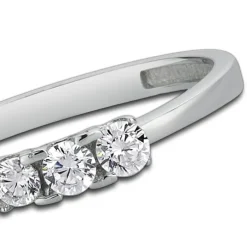Balia Damen Ring aus 333 Weißgold mit Zirkonia Gr.58 BGR002W58