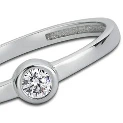 Balia Damen Ring aus 333 Weißgold mit Zirkonia Gr.58 BGR006W58