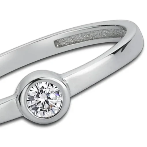 Balia Damen Ring aus 333 Weißgold mit Zirkonia Gr.60 BGR006W60