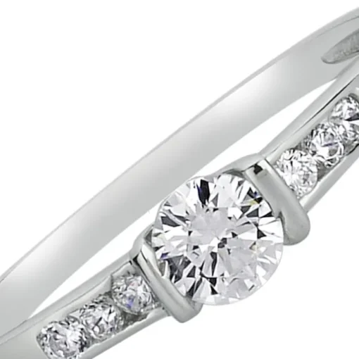 Balia Damen Ring aus 333 Weißgold mit Zirkonia Gr.58 BGR005W58