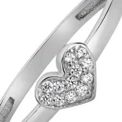 Balia Damen Ring aus 333 Weißgold mit Zirkonia Gr.58 BGR009W58