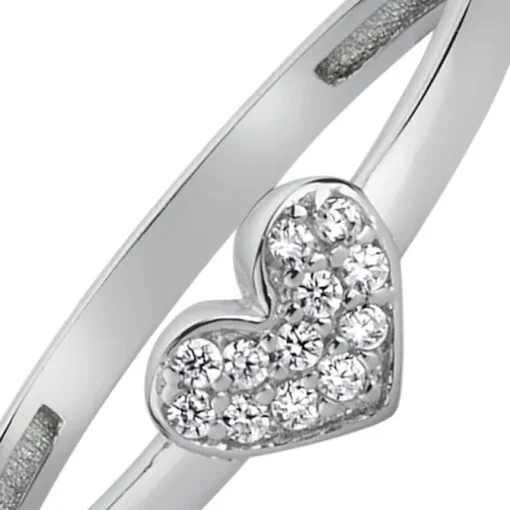 Balia Damen Ring aus 333 Weißgold mit Zirkonia Gr.58 BGR009W58