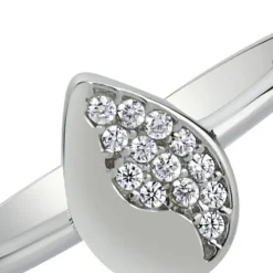 Balia Damen Ring aus 333 Weißgold mit Zirkonia Gr.56 BGR013W56