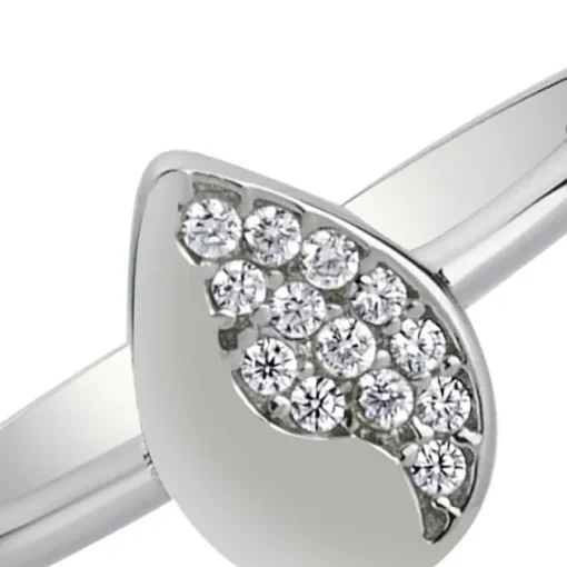 Balia Damen Ring aus 333 Weißgold mit Zirkonia Gr.56 BGR013W56