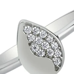 Balia Damen Ring aus 333 Weißgold mit Zirkonia Gr.54 BGR013W54