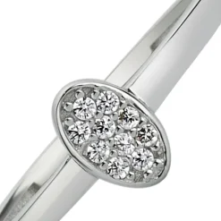 Balia Damen Ring aus 333 Weißgold mit Zirkonia Gr.60 BGR001W60