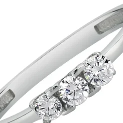 Balia Damen Ring aus 333 Weißgold mit Zirkonia Gr.56 BGR002W56