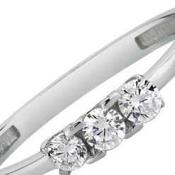 Balia Damen Ring aus 333 Weißgold mit Zirkonia Gr.54 BGR002W54