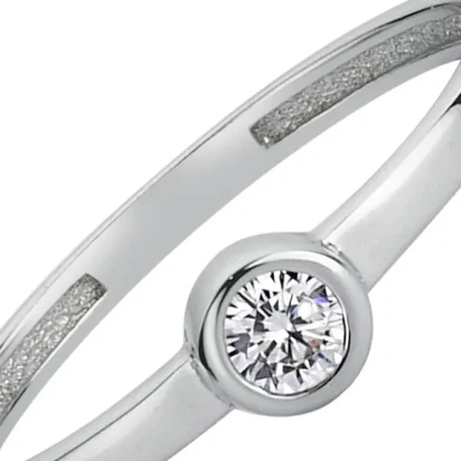 Balia Damen Ring aus 333 Weißgold mit Zirkonia Gr.58 BGR006W58