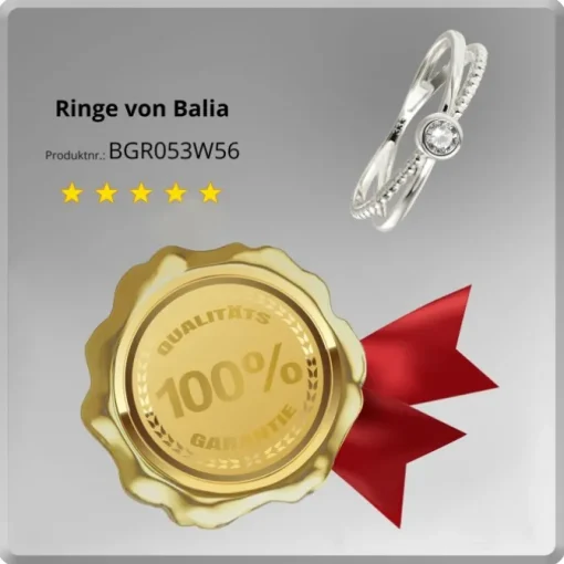 Balia Damen Ring aus 333 Weißgold mit Zirkonia Gr.56 BGR053W56