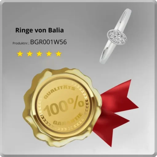 Balia Damen Ring aus 333 Weißgold mit Zirkonia Gr.56 BGR001W56