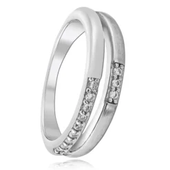 Balia Damen Ring Double aus 925 Silber mit Zirkonia Gr.56 BAR021W56