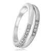 Balia Damen Ring Double aus 925 Silber mit Zirkonia Gr.62 BAR021W62