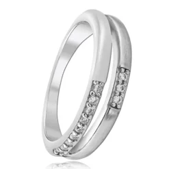Balia Damen Ring Double aus 925 Silber mit Zirkonia Gr.62 BAR021W62