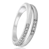 Balia Damen Ring Double aus 925 Silber mit Zirkonia Gr.60 BAR021W60