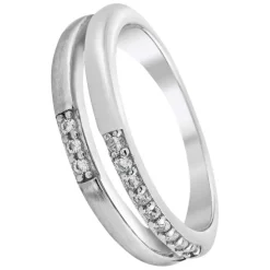 Balia Damen Ring Double aus 925 Silber mit Zirkonia Gr.56 BAR021W56