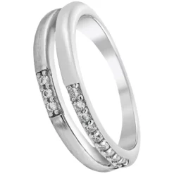 Balia Damen Ring Double aus 925 Silber mit Zirkonia Gr.58 BAR021W58