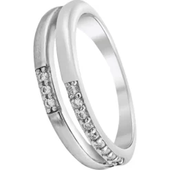 Balia Damen Ring Double aus 925 Silber mit Zirkonia Gr.62 BAR021W62