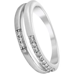 Balia Damen Ring Double aus 925 Silber mit Zirkonia Gr.60 BAR021W60