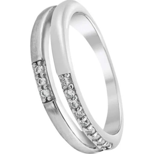 Balia Damen Ring Double aus 925 Silber mit Zirkonia Gr.62 BAR021W62