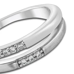 Balia Damen Ring Double aus 925 Silber mit Zirkonia Gr.58 BAR021W58