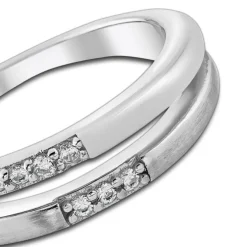 Balia Damen Ring Double aus 925 Silber mit Zirkonia Gr.62 BAR021W62