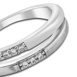 Balia Damen Ring Double aus 925 Silber mit Zirkonia Gr.60 BAR021W60