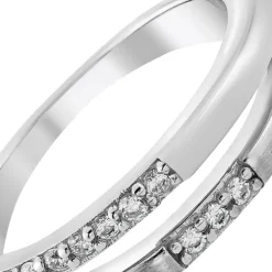 Balia Damen Ring Double aus 925 Silber mit Zirkonia Gr.58 BAR021W58
